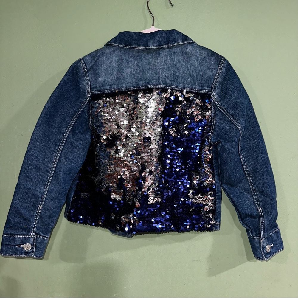 Squeeze Kids Denim Jacket with Blue and Silver Sequins NEW W/O tags
